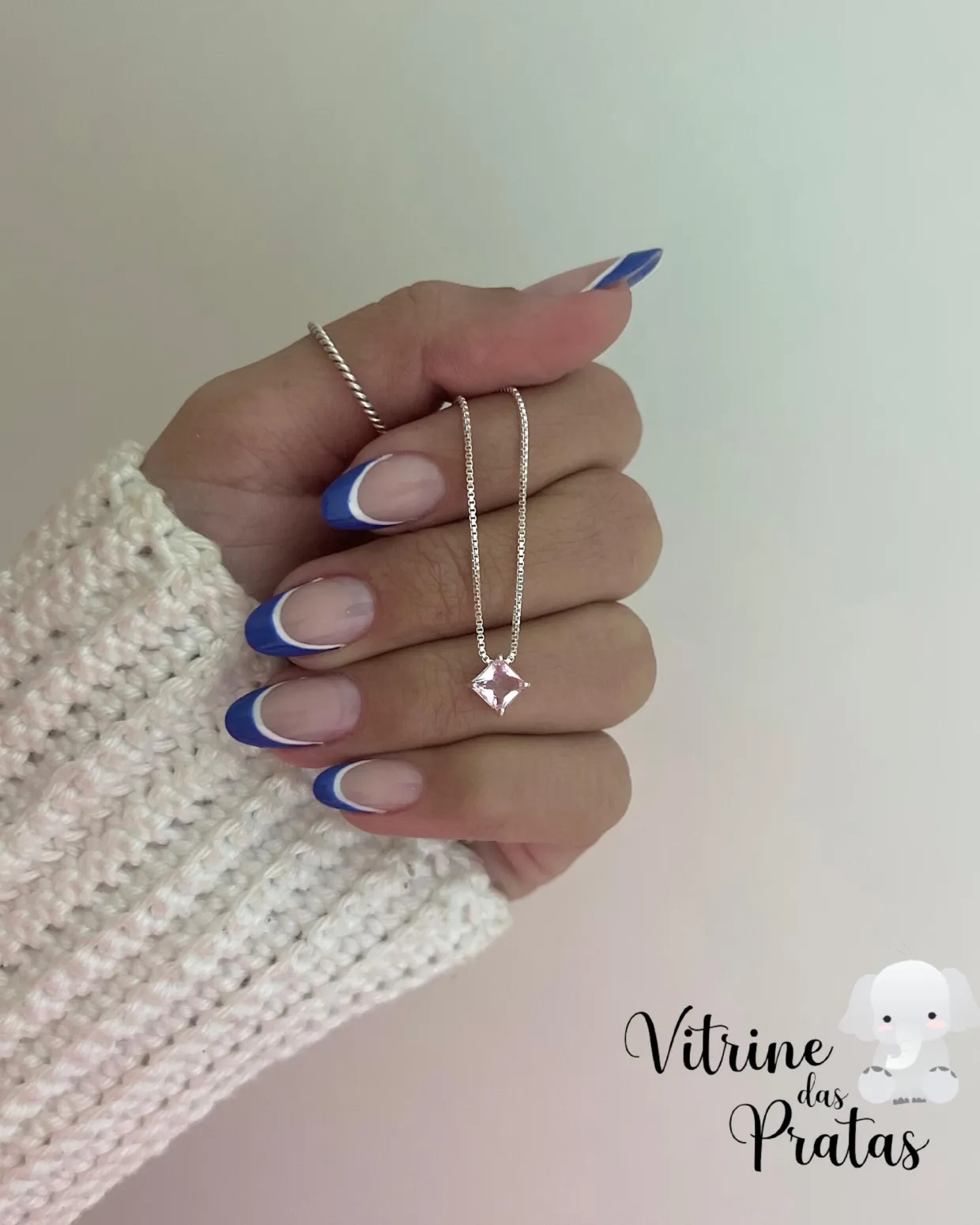 Colar Ponto de Luz Quadrado