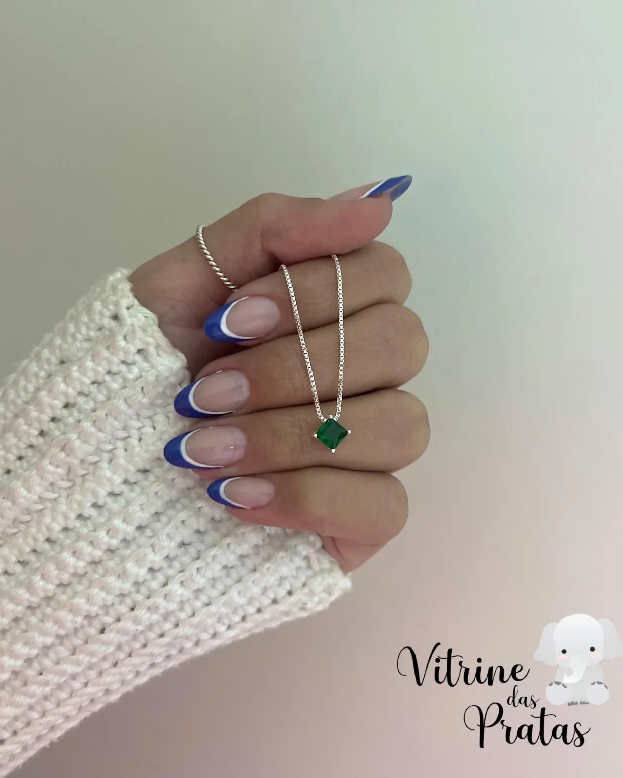 Colar Ponto de Luz Quadrado