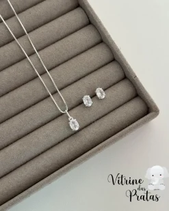 Conjunto Zircônia Oval