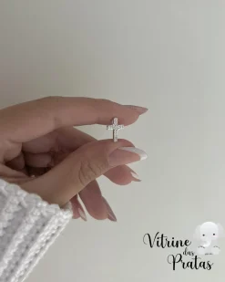 Pingente Cruz Cravejada Mini