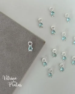 Pingente Menino com Zircônia Azul