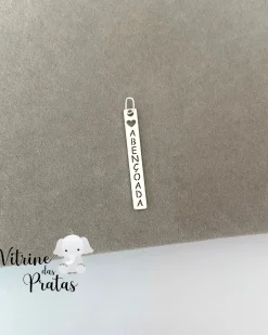 Pingente Plaquinha Abençoada