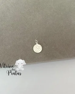 Pingente Plaquinha com Coração