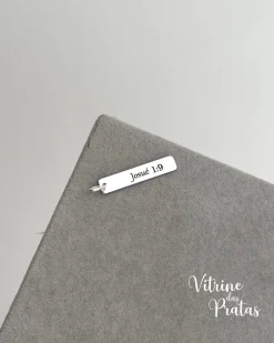 Pingente Plaquinha Comprida Personalizada (LEIA A DESCRIÇÃO)