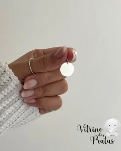 Pingente Plaquinha Redonda Personalizada (LEIA A DESCRIÇÃO)