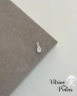 Pingente Zircônia Oval