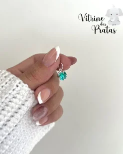 Pingente Zircônia Redonda Verde