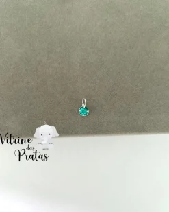 Pingente Zircônia Redonda Verde