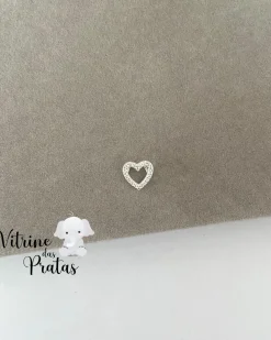 Pingente Coração Vazado Cravejado