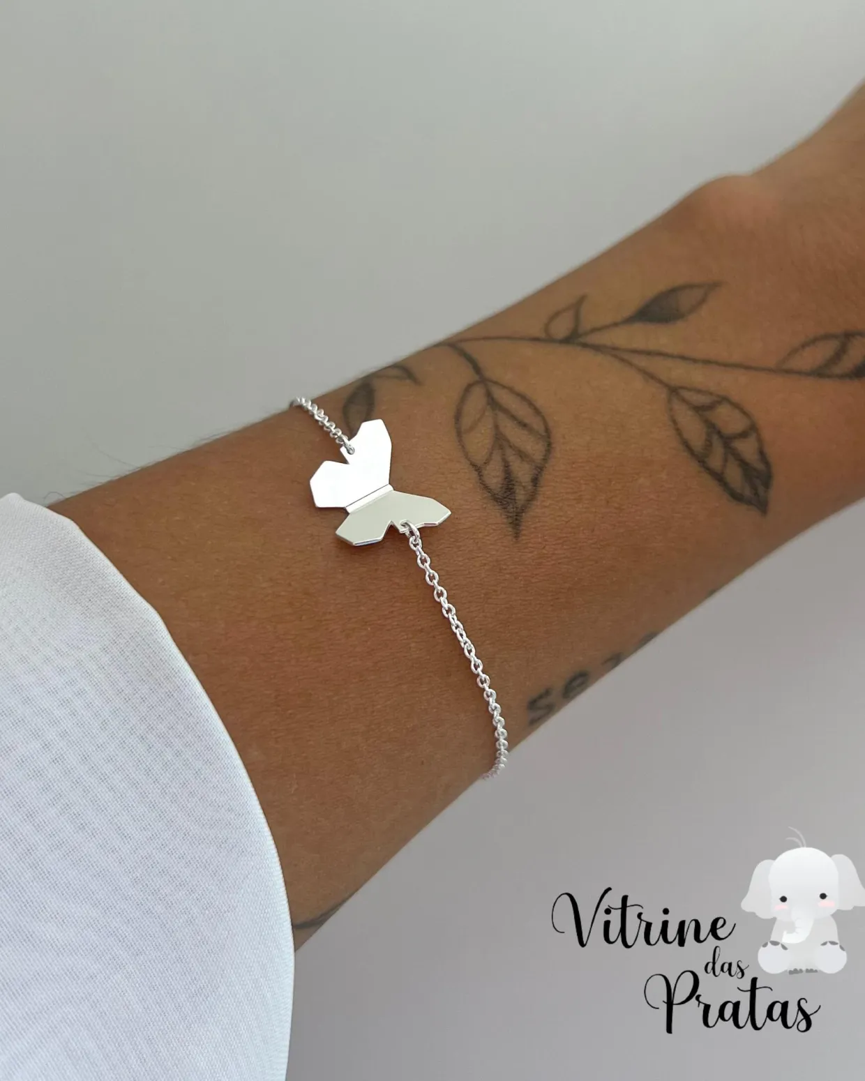 Pulseira Borboleta Origami