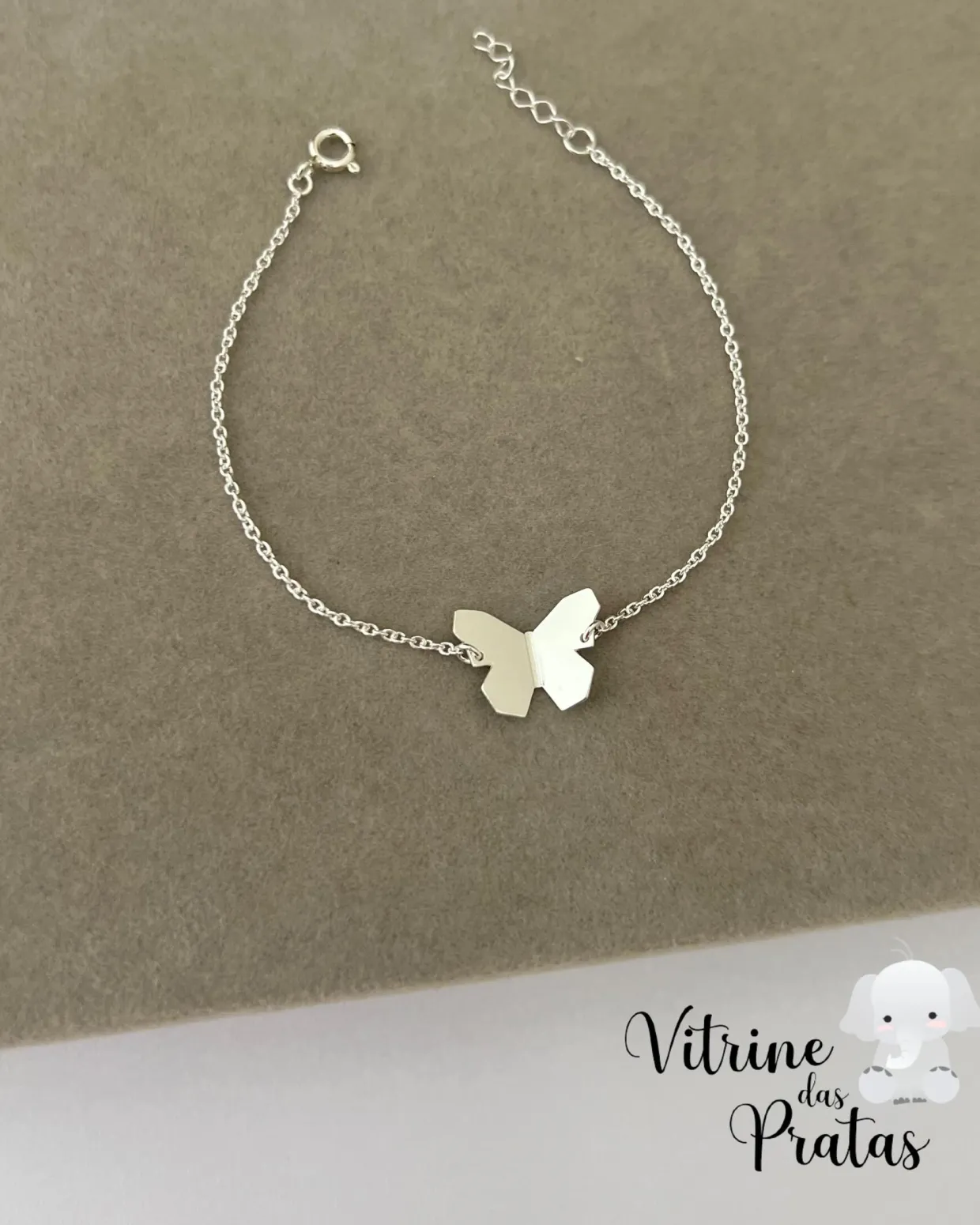 Pulseira Borboleta Origami