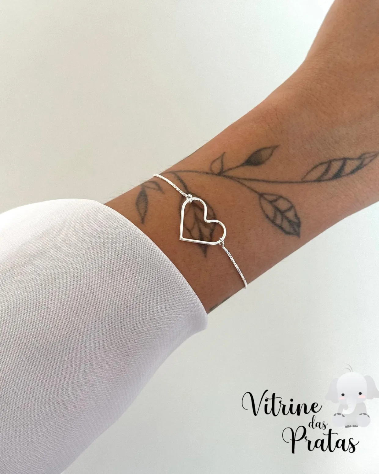 Pulseira Coração Vazado