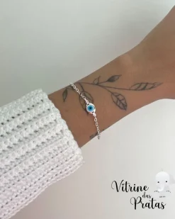 Pulseira Elos com Olho Grego