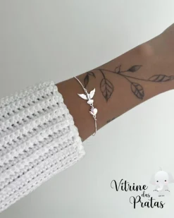 Pulseira Espírito Santo e Coração