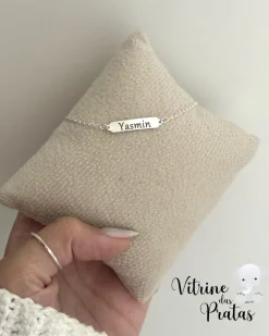 Pulseira Infantil com Plaquinha Personalizada (LEIA A DESCRIÇÃO)