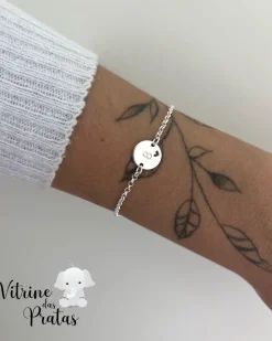 Pulseira Letra com Coração