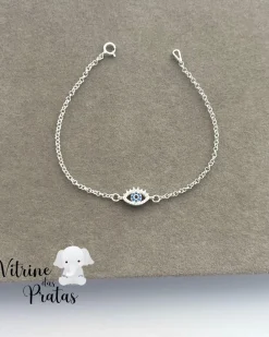 Pulseira Olho Grego Cravejado