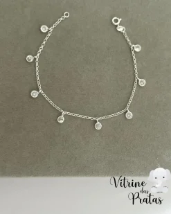 Pulseira Zircônias Penduradas