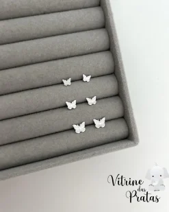 Trio de Brincos Borboletas